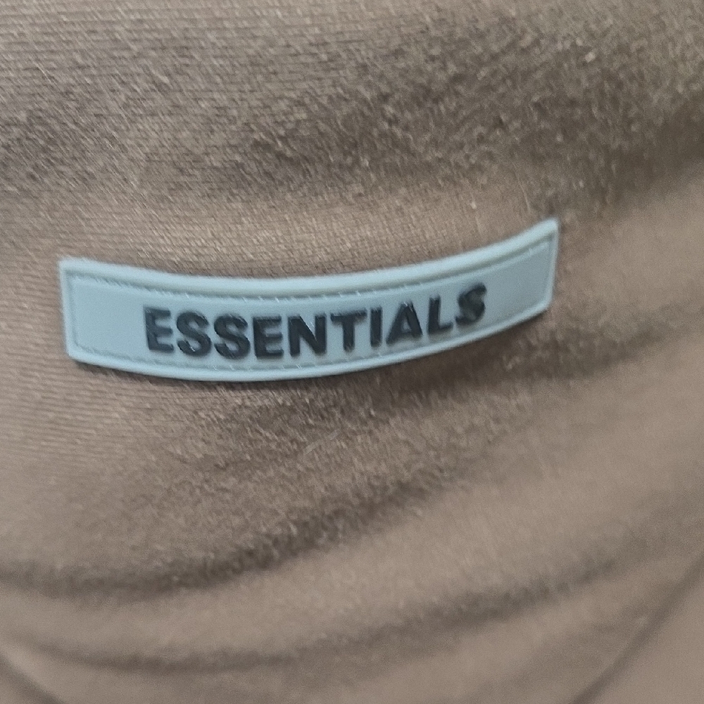 Fear of God Essentials Brown Pullover Hoodie Sz L - Picture 7 of 8